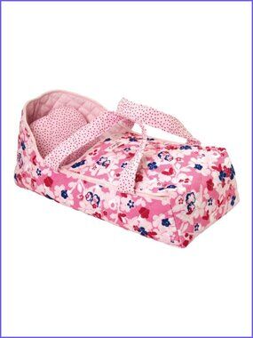 Corolle Floral Carry Doll Bed Fits For Dolls Up to 17" Accessory  New  in Box